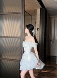 Sweet Pink Tulle Birthday Dress Tulle Puff Homecoming Dress HZ1022