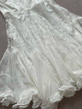 Elegant Tube Top White Lace Splicing Mesh A-line 17th Birthday Homecoming Dress HZ1022