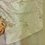 Fresh Green Halter Neck Beaded Layered Chiffon Prom Dress HZ1022