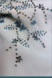 Elegant Gradient Blue Oil Painting Beaded Long Prom Dress HZ1022