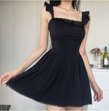 Sweet Square Neck Pleated Lace Waist 17th Birthday Homecoming Dress HZ1022