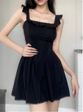 Sweet Square Neck Pleated Lace Waist 17th Birthday Homecoming Dress HZ1022