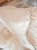 Cute Suspender 3D Flower Tulle Hip Wrap 17th Birthday Homecoming Dress HZ1022