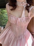 Sweet Fishbone Suspender Princess Birthday Tutu Homecoming Dress HZ1022