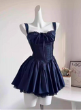 Sweet Fishbone Suspender Princess Birthday Tutu Homecoming Dress HZ1022