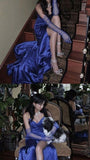 Modest Sweetheart Satin Slit Prom Dresses 21th Birthday Outfits HZ1022