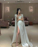 Mermaid Prom Dress With High Split Sexy Prom Dresses HZ1022