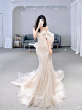 Mermaid Sweetheart Floor-length Sequin Prom Dress HZ1022