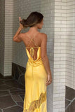 Elegant Mermaid Straps Lace Hollow Out Maxi Dress 22th Birthday Outfits HZ1022