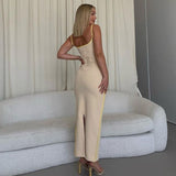 Sexy Mermaid Satin Straps Prom Dress 21th Birthday Outfits HZ1022