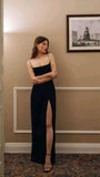Sexy Mermaid Black Straps Prom Dress 22th Birthday Outfits HZ1022
