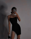 Sexy Straps Black Tight Birthday Dresses Birthday Outfits HZ1022