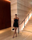 Sexy Halter Black Tight Birthday Dresses Birthday Outfits HZ1022