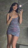 Sexy Straps Sequin Tight Birthday Dresses Birthday Outfits HZ1022