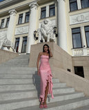 Sexy Sheath Strapless Pink Birthday Dress 22th Birthday Outfits HZ1022