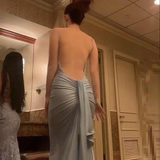 Mermaid Long Prom Dress New Arrival Sexy Backless Evening Dress HZ1022