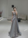 Mermaid Long Prom Dress Tulle Evening Dress HZ1022