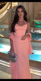Sexy A line Halter Sleeveless Pink Long Prom Dress HZ1022