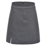 Sexy high-waisted slit hip-covering skirt for women, anti-exposure A-line short skirt, one-step skirt HZ1022