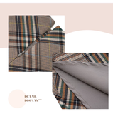 Sexy Maillard High Waist Slim Plaid A-Line Skirt American Retro Hip Cover Skirt for Women HZ1022