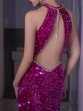 Classic Mermaid Sequin Prom Dresses Long Prom Dress HZ1022