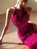 Classic Mermaid Sequin Prom Dresses Long Prom Dress HZ1022