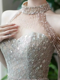Luxury Mermaid Sequin Prom Dress Long Prom Dresses HZ1022
