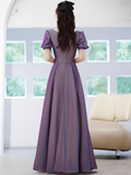 Sexy A line Grape Sequin Prom Dress Long Prom Dresses HZ1022