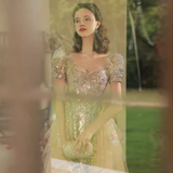 Mermaid Gold Sequin Prom Dress Long Prom Dresses HZ1022