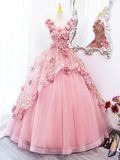Beautiful Ball Gown Sweet 16 Dress With Flowers HZ1022