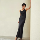 Simple Mermaid Straps Black Prom Dress 21th Birthday Outfits HZ1022