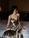 Sexy Mermaid Straps Backless Prom Dress 21th Birthday Outfits HZ1022