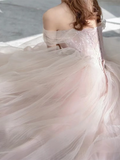Sexy A Line Cap Sleeves Party Dress Pink Prom Dress HZ1022