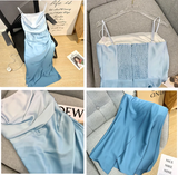 Elegant Sheath Straps Blue Prom Dresses Formal Dress HZ1022