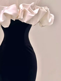 Gorgeous Mermaid Off The Shoulder Black Prom Dress HZ1022