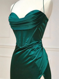 Sweetheart Neck Green Mermaid Long Prom Dresses HZ1022