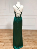 Sweetheart Neck Green Mermaid Long Prom Dresses HZ1022