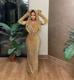 Simple Mermaid Red Sequin Prom Dresses 22th Birthday Outfit HZ1022