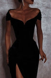 Modest Mermaid Black Prom Dresses 22th Birthday Outfit HZ1022