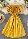 Cute A line cherry dress fashion girl dress HZ1022