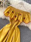 Cute A line cherry dress fashion girl dress HZ1022