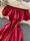 Cute A line cherry dress fashion girl dress HZ1022