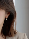 Daily Versatile Pearl Earrings Female Earrings Earrings Small and Delicate Ladies Earrings Silver Pins HZ1022