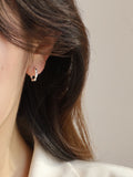 New sterling silver peas temperament ear buckle earrings earrings hypoallergenic earrings simple small earrings HZ1022