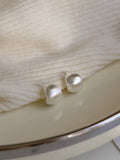 Frosted earrings women's sterling silver niche design high-end silver earrings temperament hypoallergenic earrings HZ1022