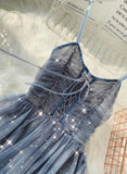 A line tulle sequins dress summer dress HZ1022