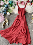Simple A line backless dress fashion girl dress HZ1022