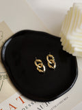 2025 new trendy earrings light luxury high-end niche geometric design earrings for women HZ1022