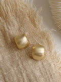 Frosted adzuki Doudou French niche earrings women's ins style high-end sense simple and versatile earrings temperament earrings HZ1022