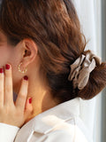 Gold circle earrings earrings female temperament Korean earrings new minimalist style HZ1022